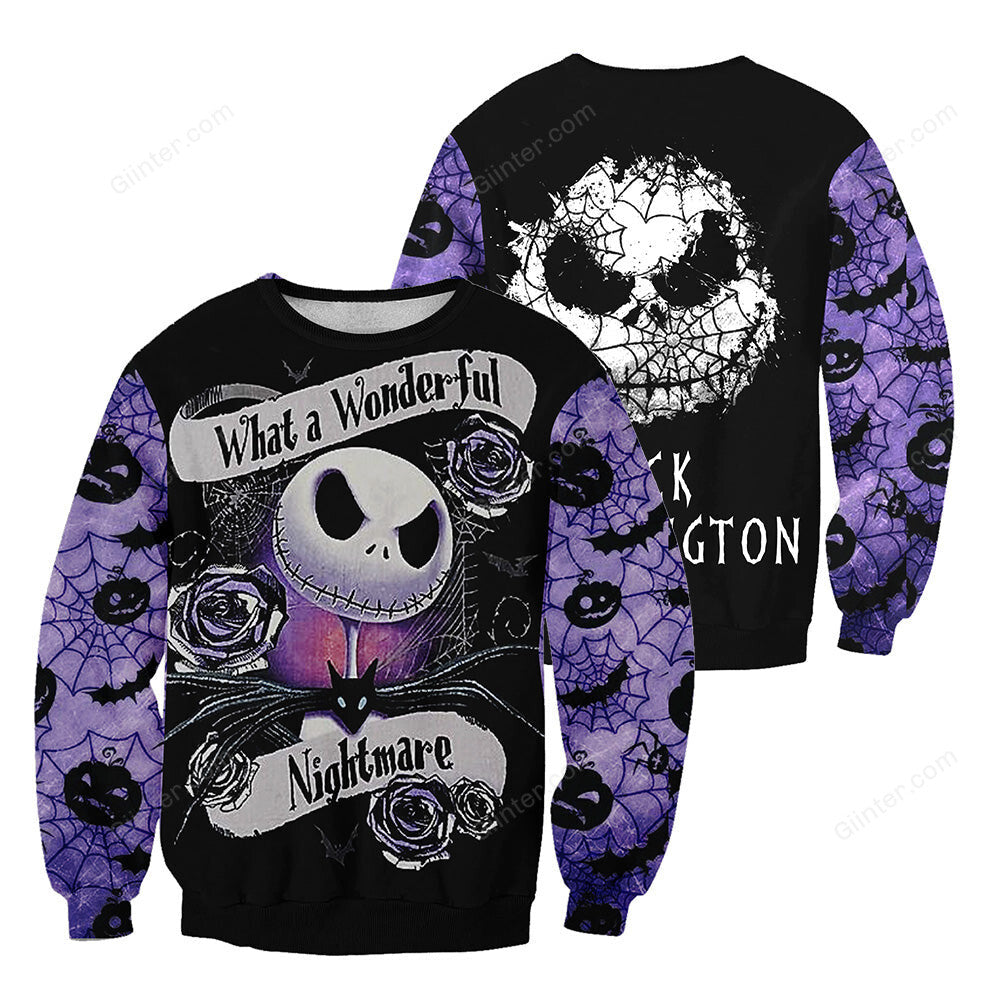 Jack Skellington 3D All Over Printed Shirts For Men And Women 395