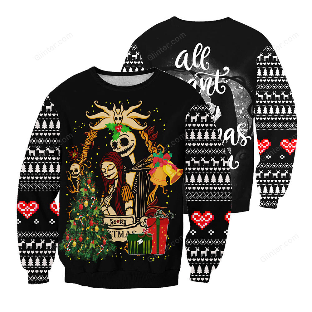 Jack Skellington 3D All Over Printed Shirts For Men And Women 399