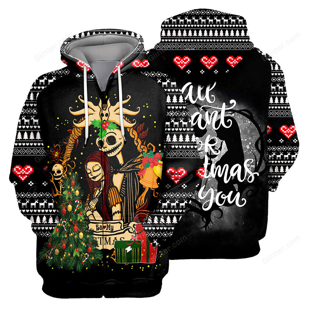 Jack Skellington 3D All Over Printed Shirts For Men And Women 399