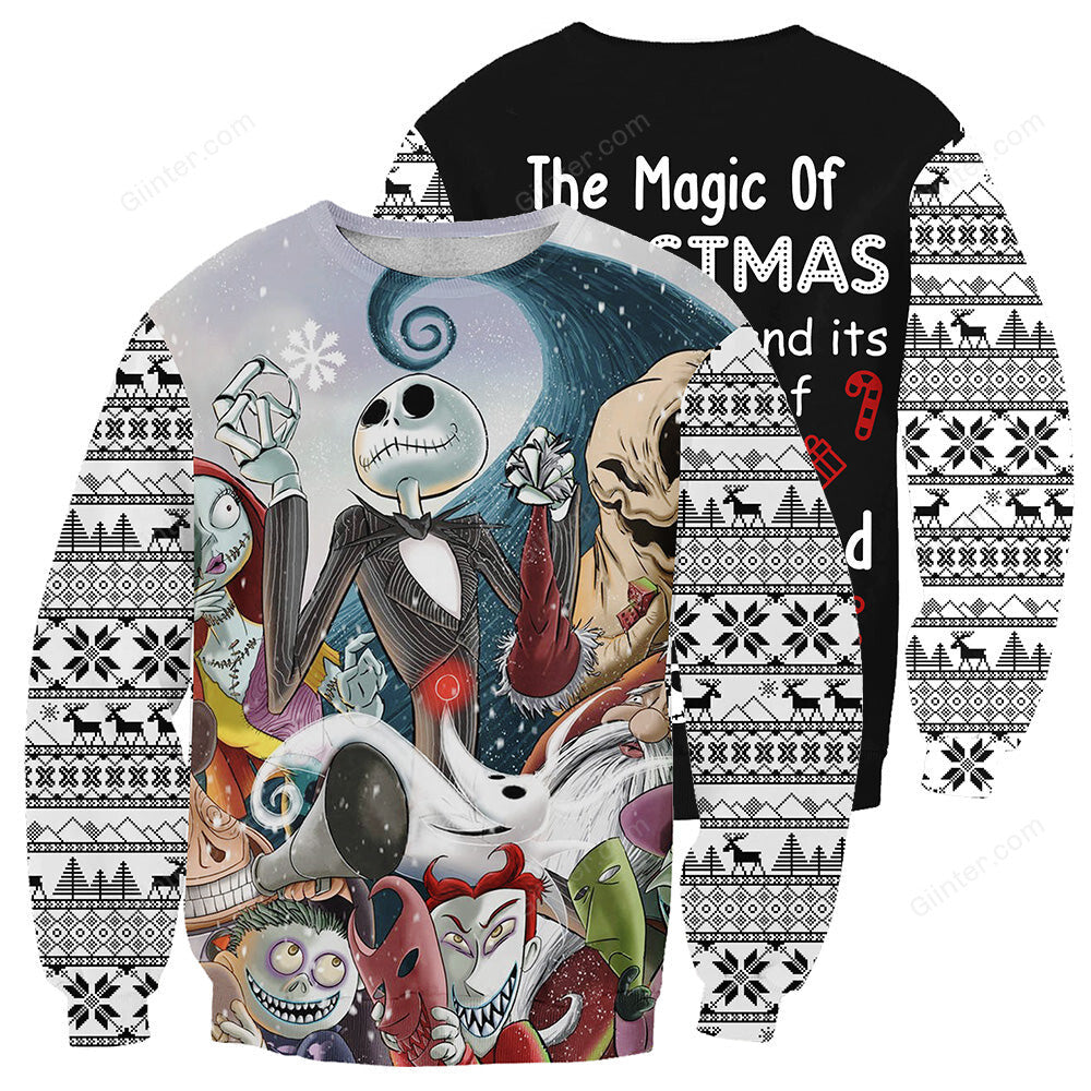 Jack Skellington 3D All Over Printed Shirts For Men And Women 400