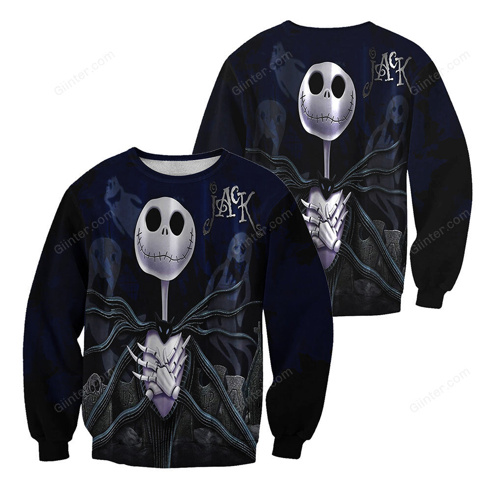 Jack Skellington 3D All Over Printed Shirts For Men And Women 403