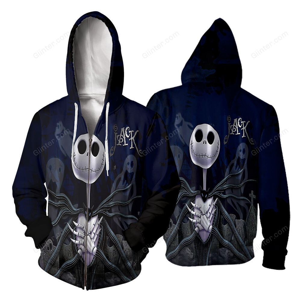 Jack Skellington 3D All Over Printed Shirts For Men And Women 403