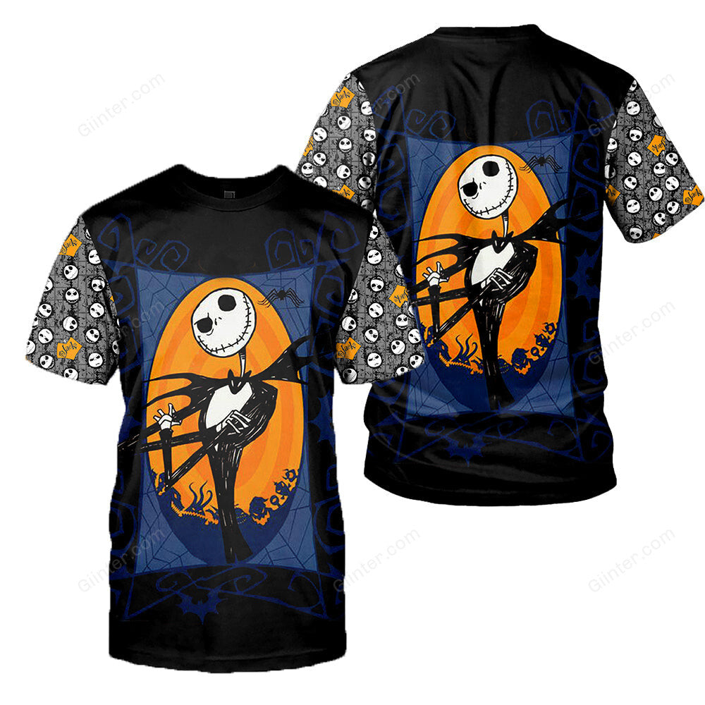 Jack Skellington 3D All Over Printed Shirts For Men And Women 404