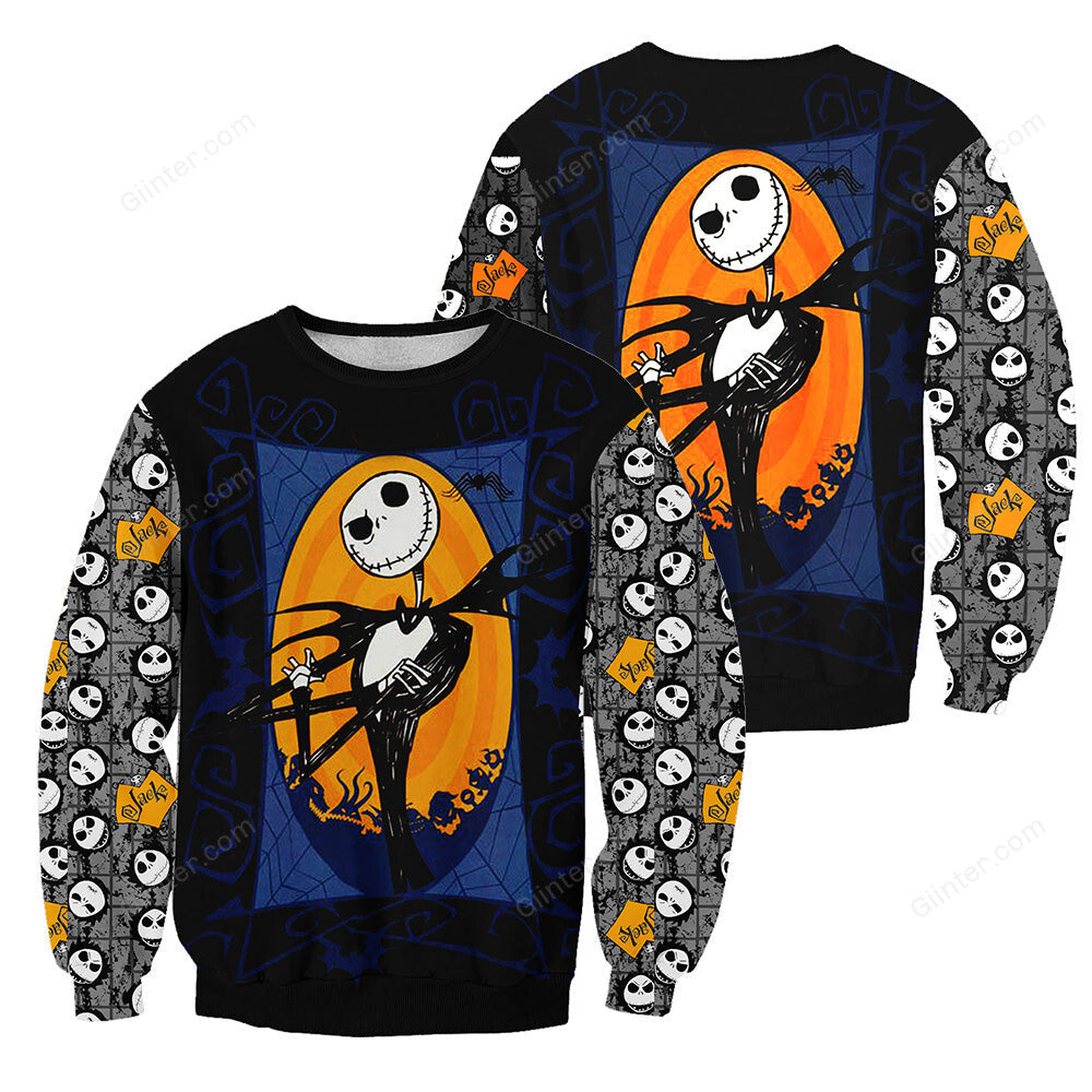 Jack Skellington 3D All Over Printed Shirts For Men And Women 404