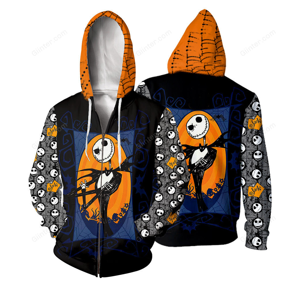Jack Skellington 3D All Over Printed Shirts For Men And Women 404
