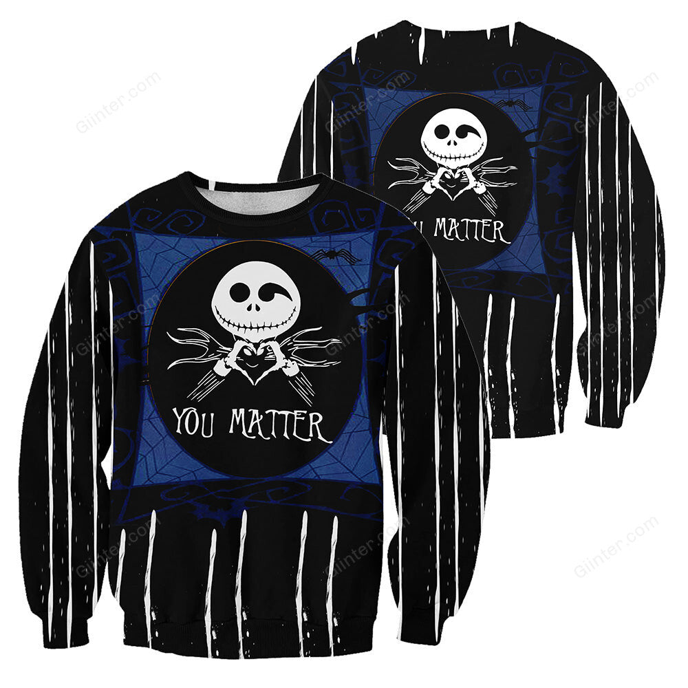 Jack Skellington 3D All Over Printed Shirts For Men And Women 405