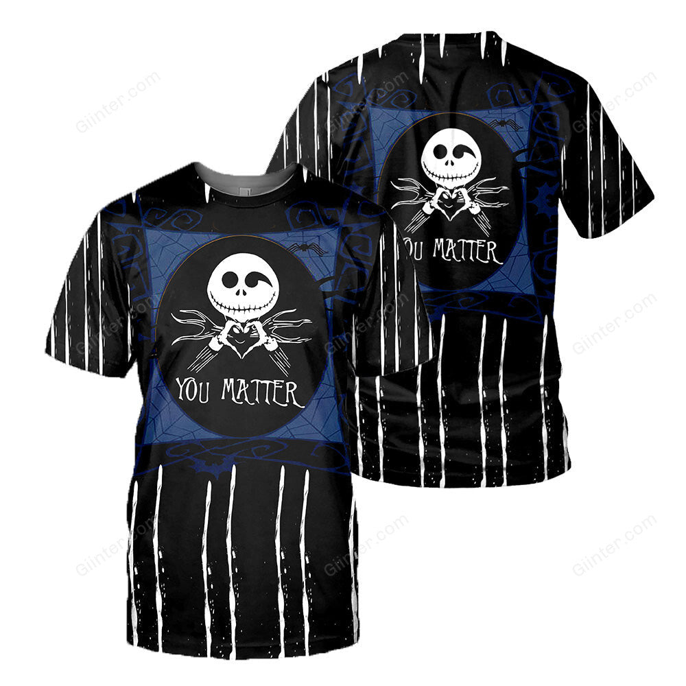 Jack Skellington 3D All Over Printed Shirts For Men And Women 405