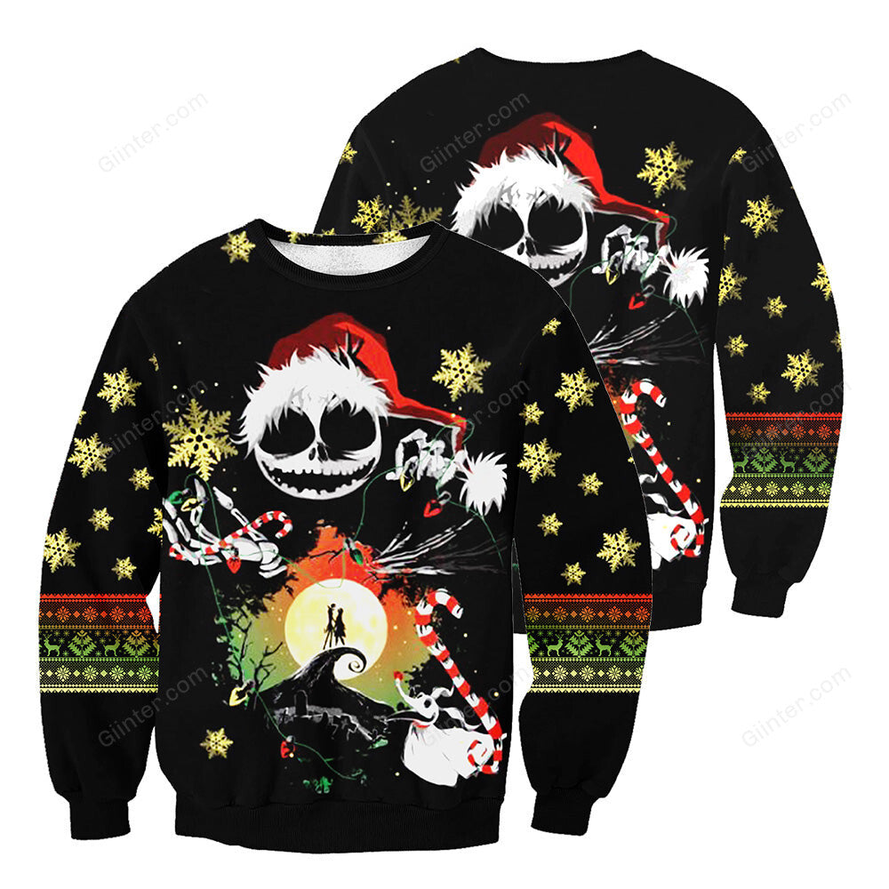 Jack Skellington 3D All Over Printed Shirts For Men And Women 414