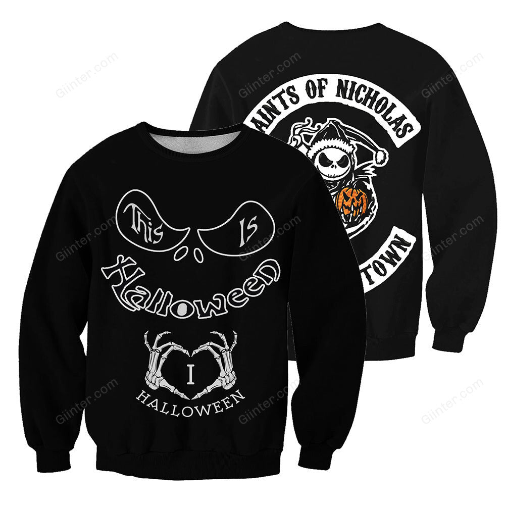 Jack Skellington 3D All Over Printed Shirts For Men And Women 423