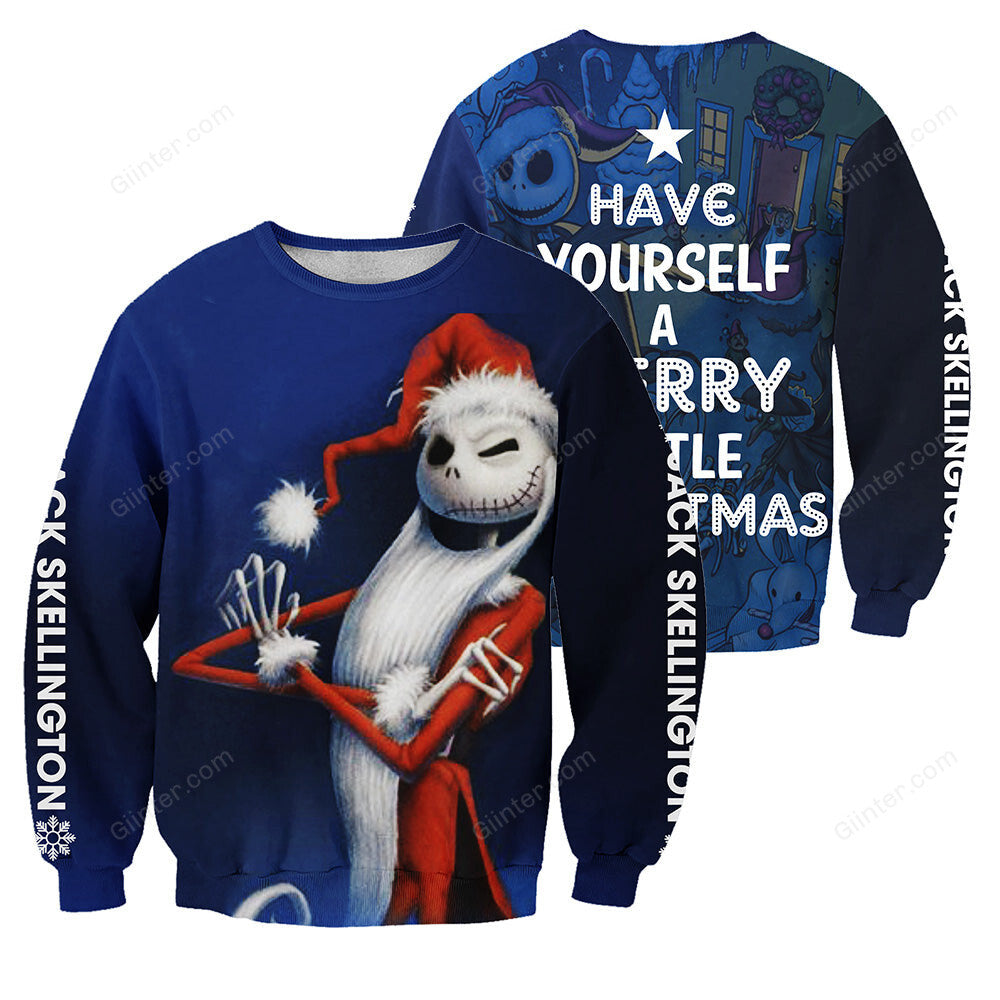 Jack Skellington 3D All Over Printed Shirts For Men And Women 425