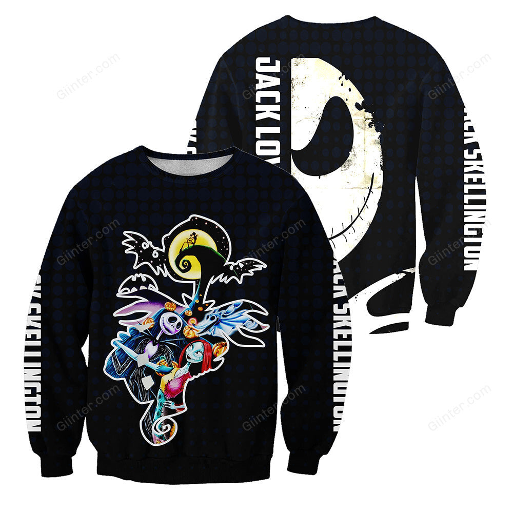 Jack Skellington 3D All Over Printed Shirts For Men And Women 430
