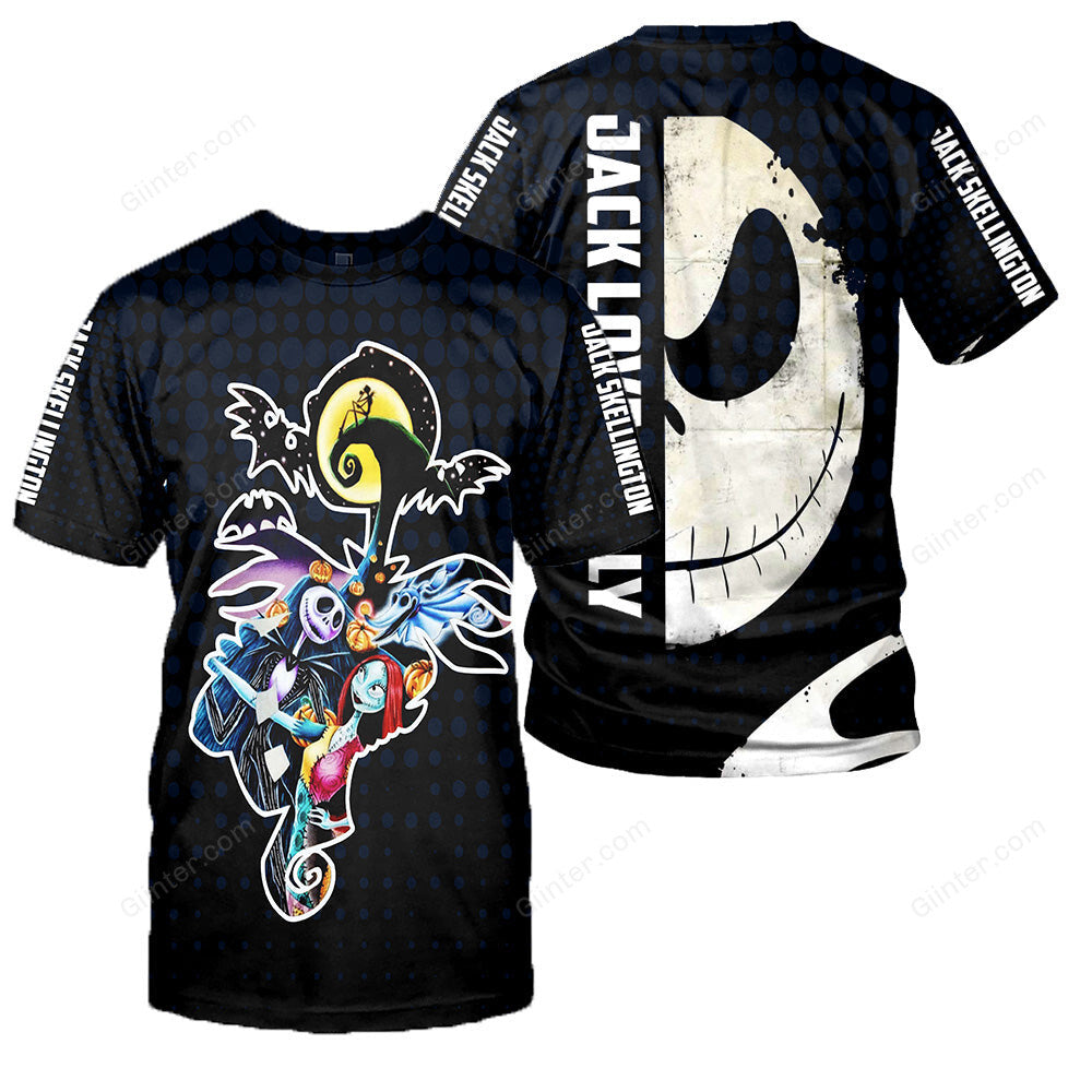 Jack Skellington 3D All Over Printed Shirts For Men And Women 430