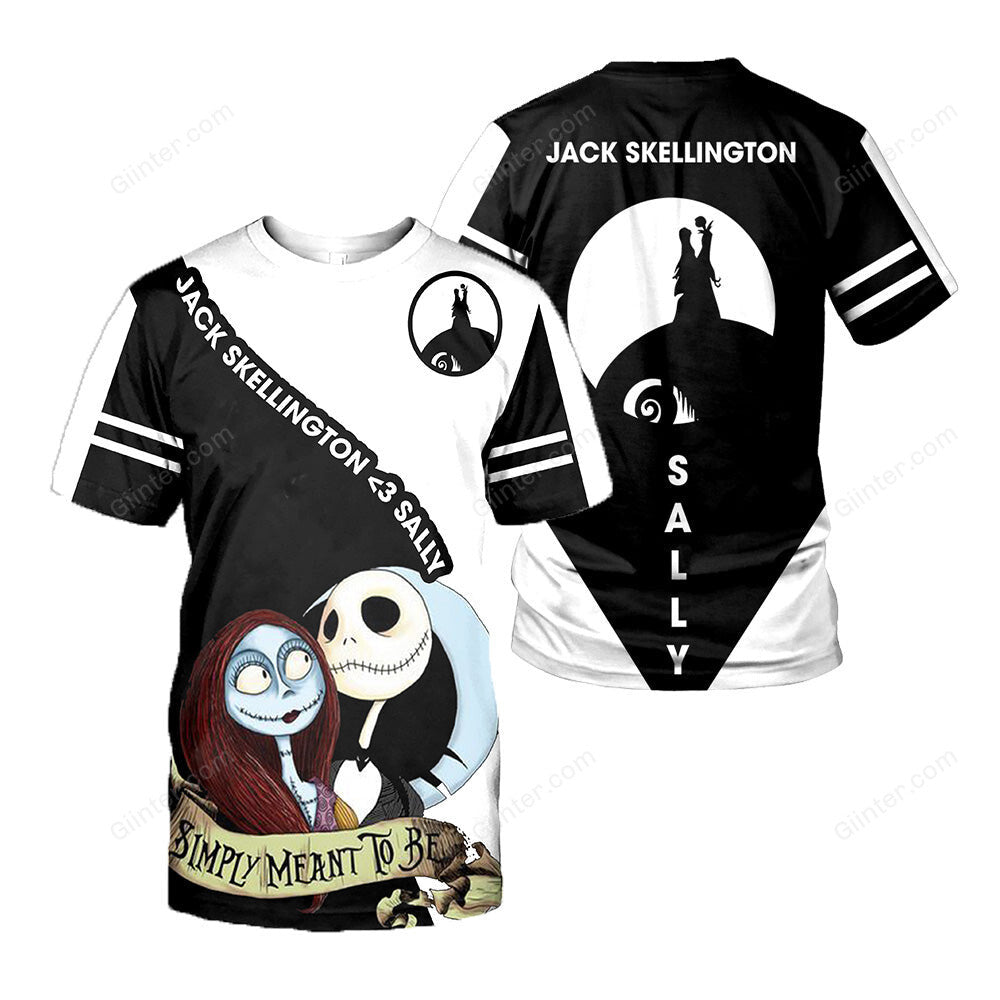 Jack Skellington 3D All Over Printed Shirts For Men And Women 436