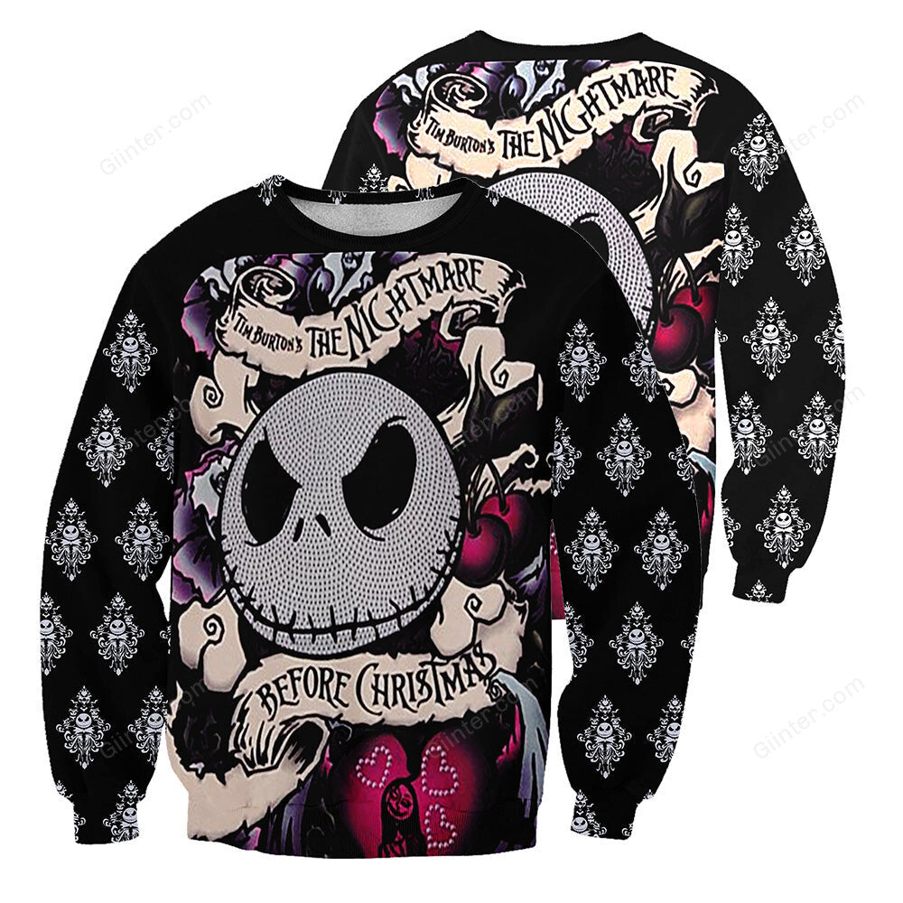 Jack Skellington 3D All Over Printed Shirts For Men And Women 442