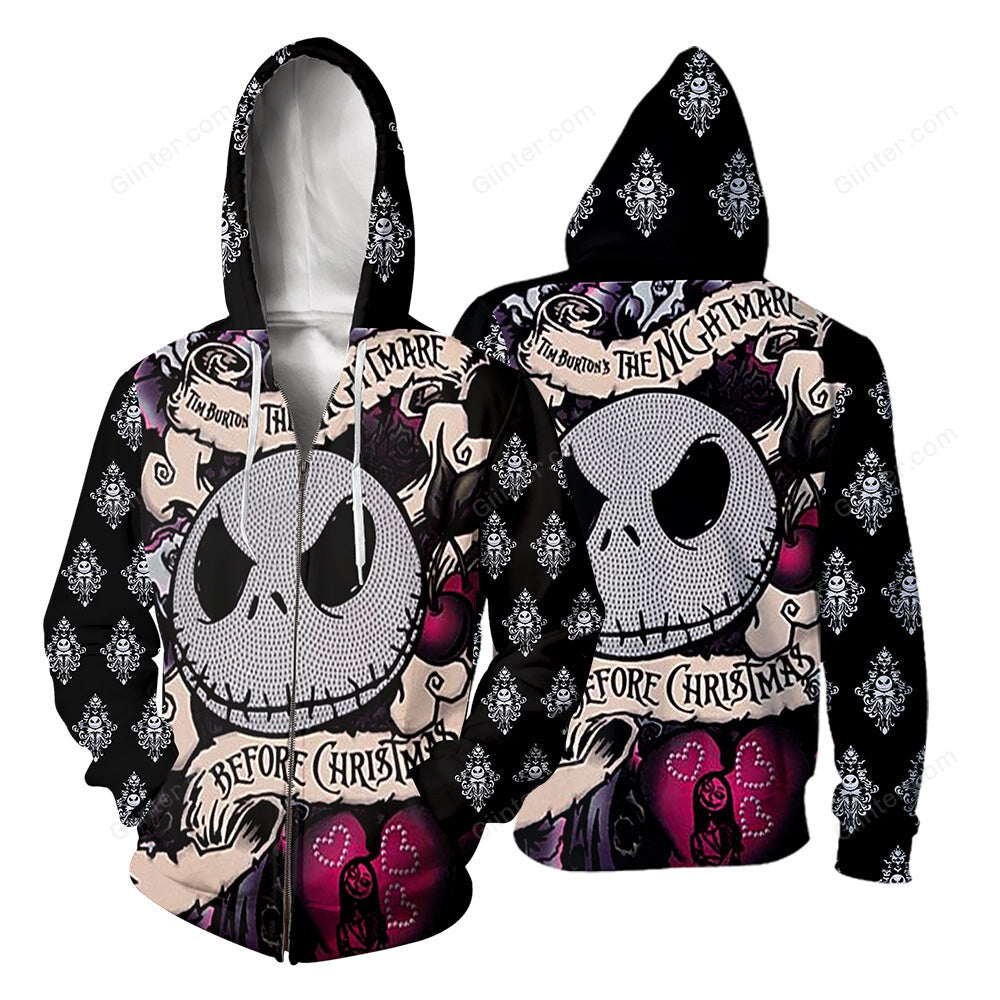 Jack Skellington 3D All Over Printed Shirts For Men And Women 442