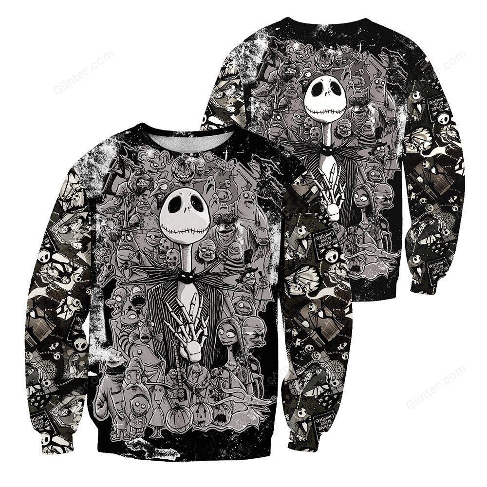 Jack Skellington 3D All Over Printed Shirts For Men And Women 447