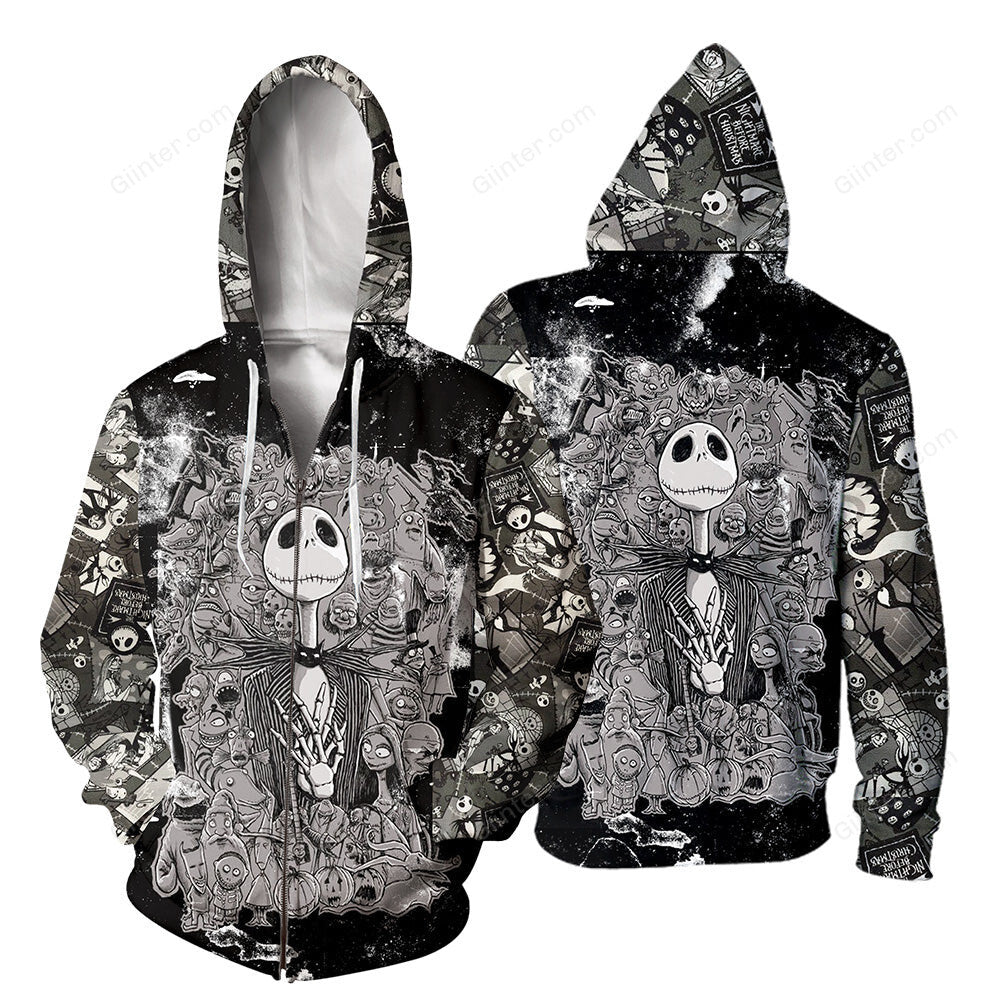 Jack Skellington 3D All Over Printed Shirts For Men And Women 447