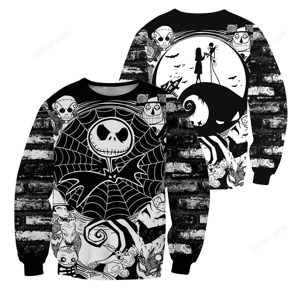 Jack Skellington 3D All Over Printed Shirts For Men And Women 450
