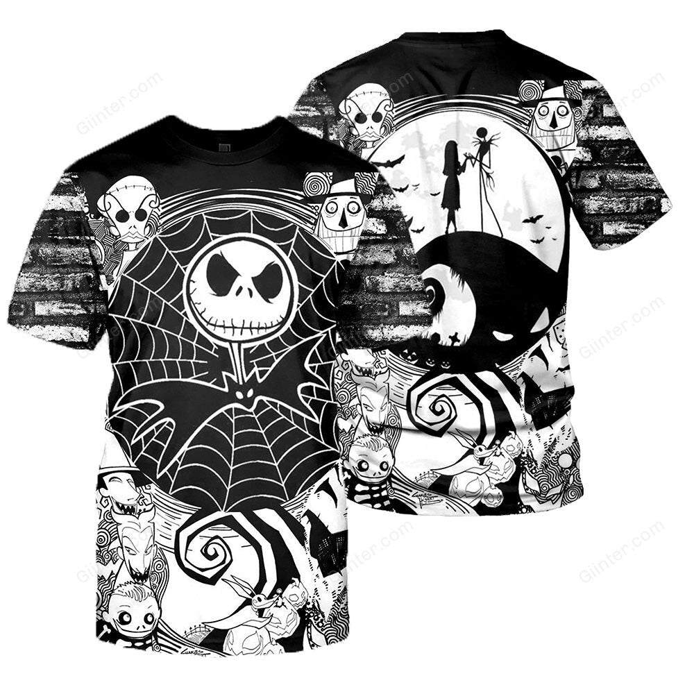 Jack Skellington 3D All Over Printed Shirts For Men And Women 450