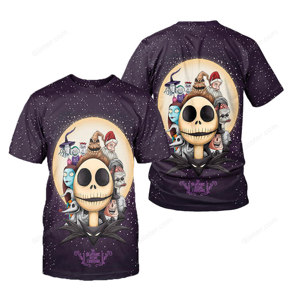 Jack Skellington 3D All Over Printed Shirts For Men And Women 452