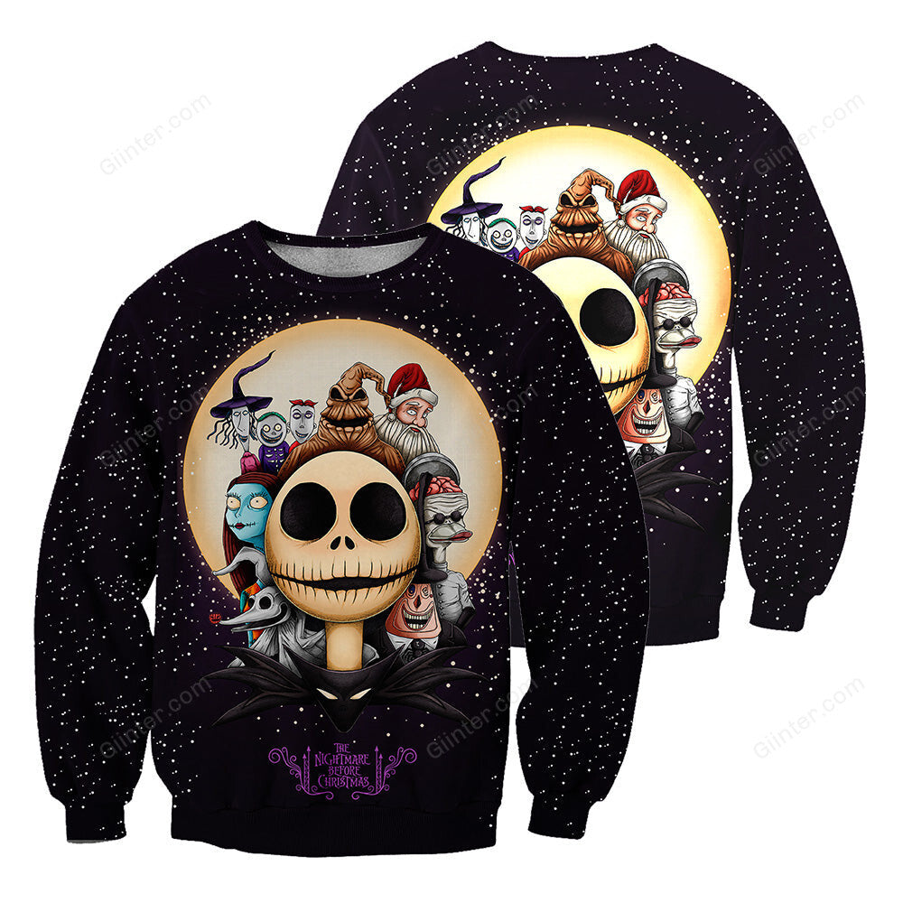 Jack Skellington 3D All Over Printed Shirts For Men And Women 452