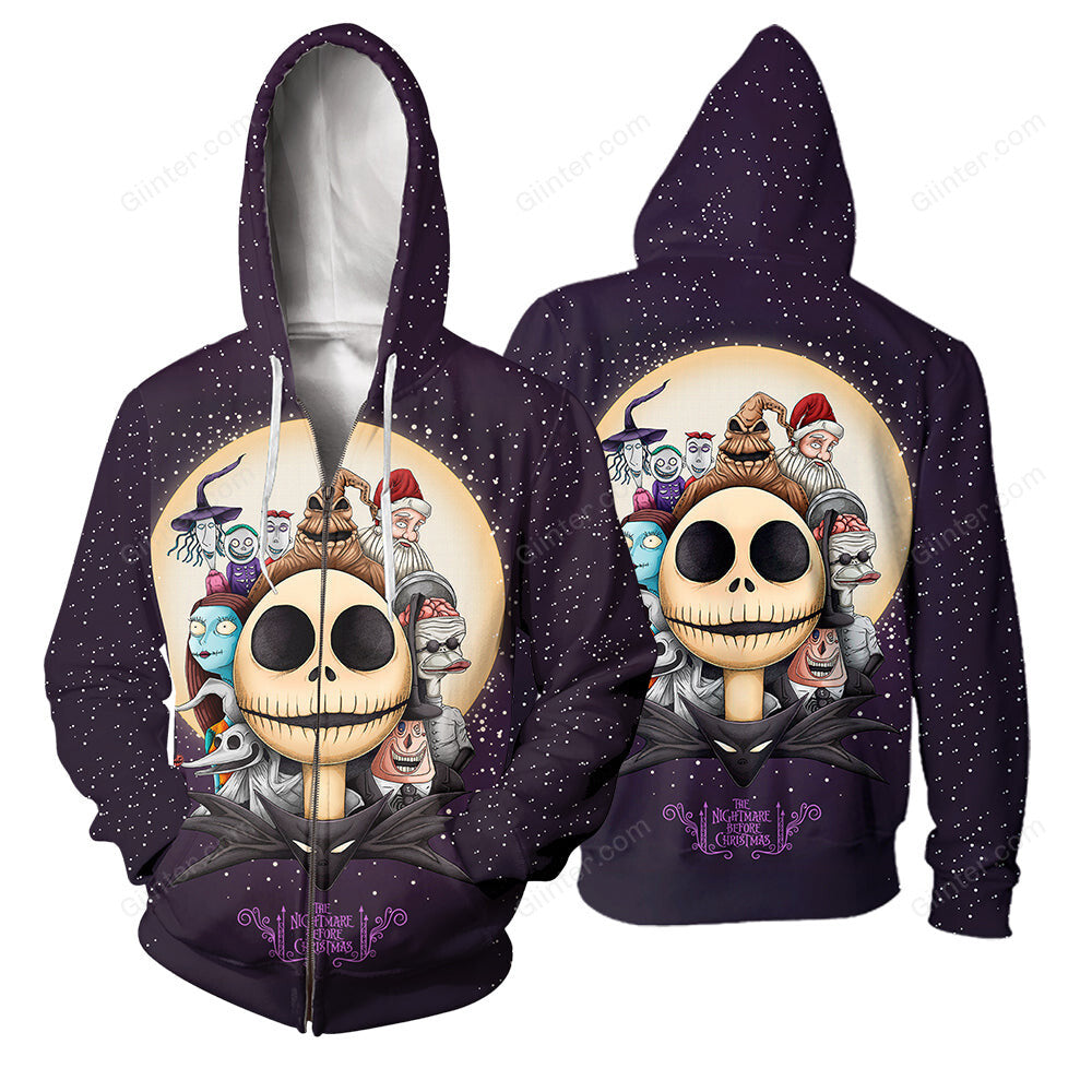 Jack Skellington 3D All Over Printed Shirts For Men And Women 452