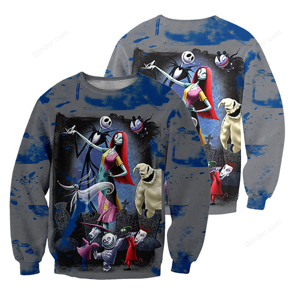 Jack Skellington 3D All Over Printed Shirts For Men And Women 456