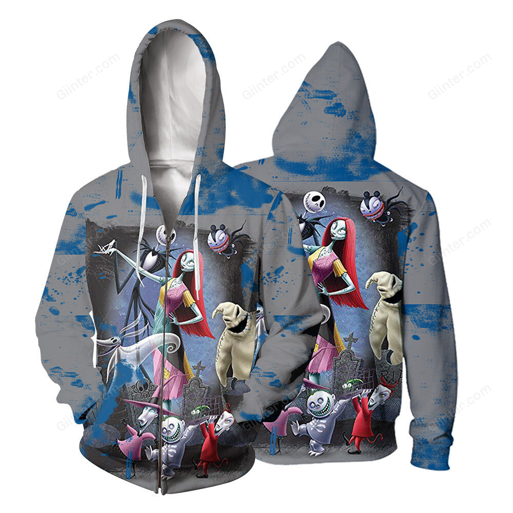 Jack Skellington 3D All Over Printed Shirts For Men And Women 456