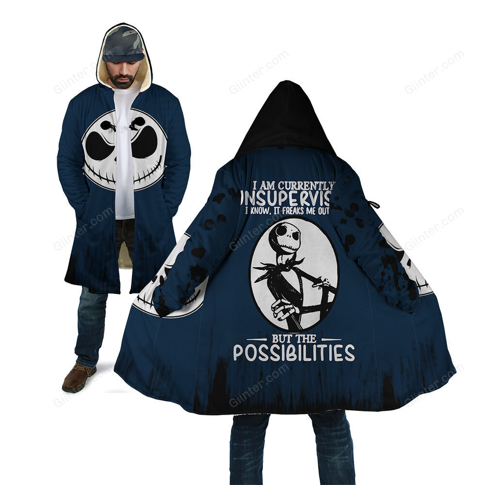 Jack Skellington 3D All Over Printed Shirts For Men And Women 457 - I Am Currently Unsupervised. I Know, It Freaks Me Out Too. But The Possiblities