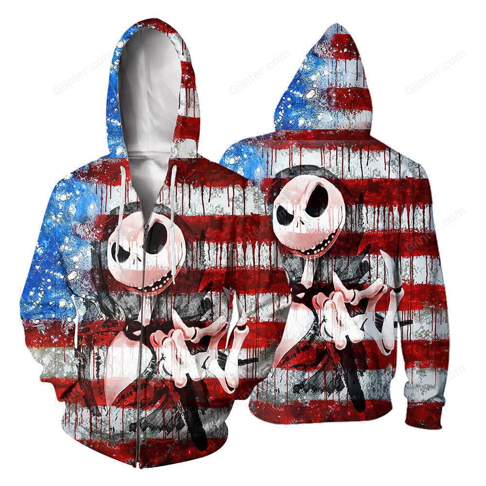 Jack Skellington 3D All Over Printed Shirts For Men And Women 46