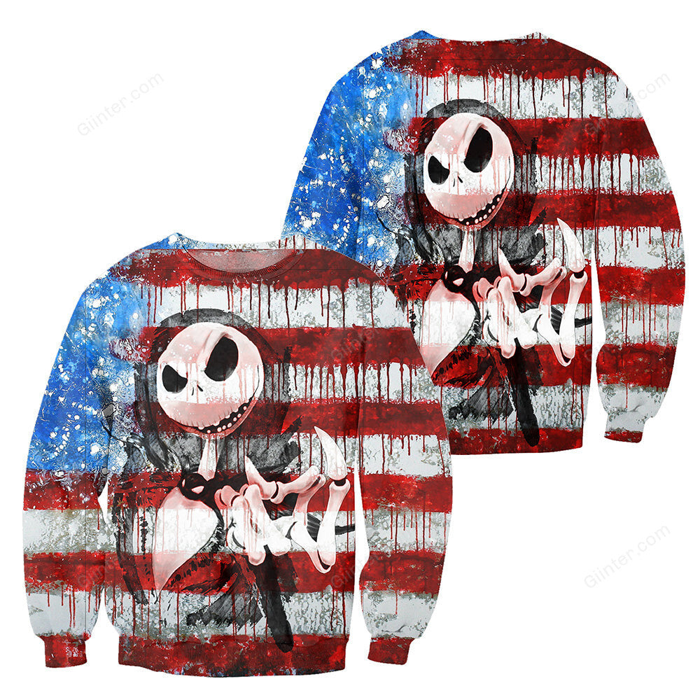 Jack Skellington 3D All Over Printed Shirts For Men And Women 46