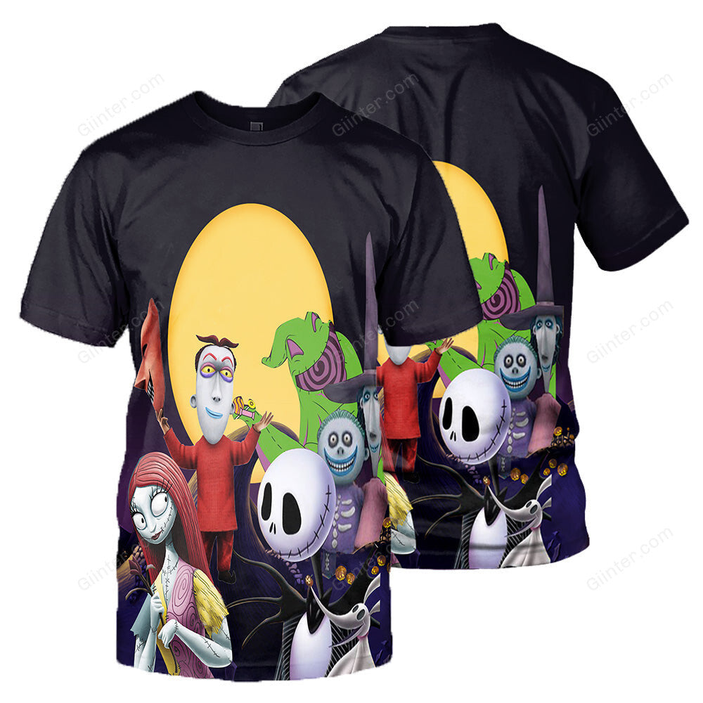 Jack Skellington 3D All Over Printed Shirts For Men And Women 460