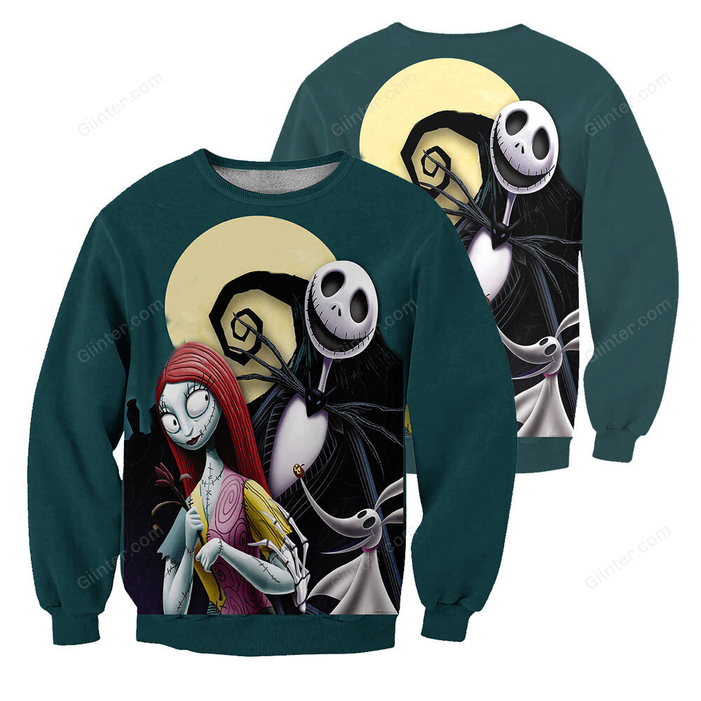 Jack Skellington 3D All Over Printed Shirts For Men And Women 520