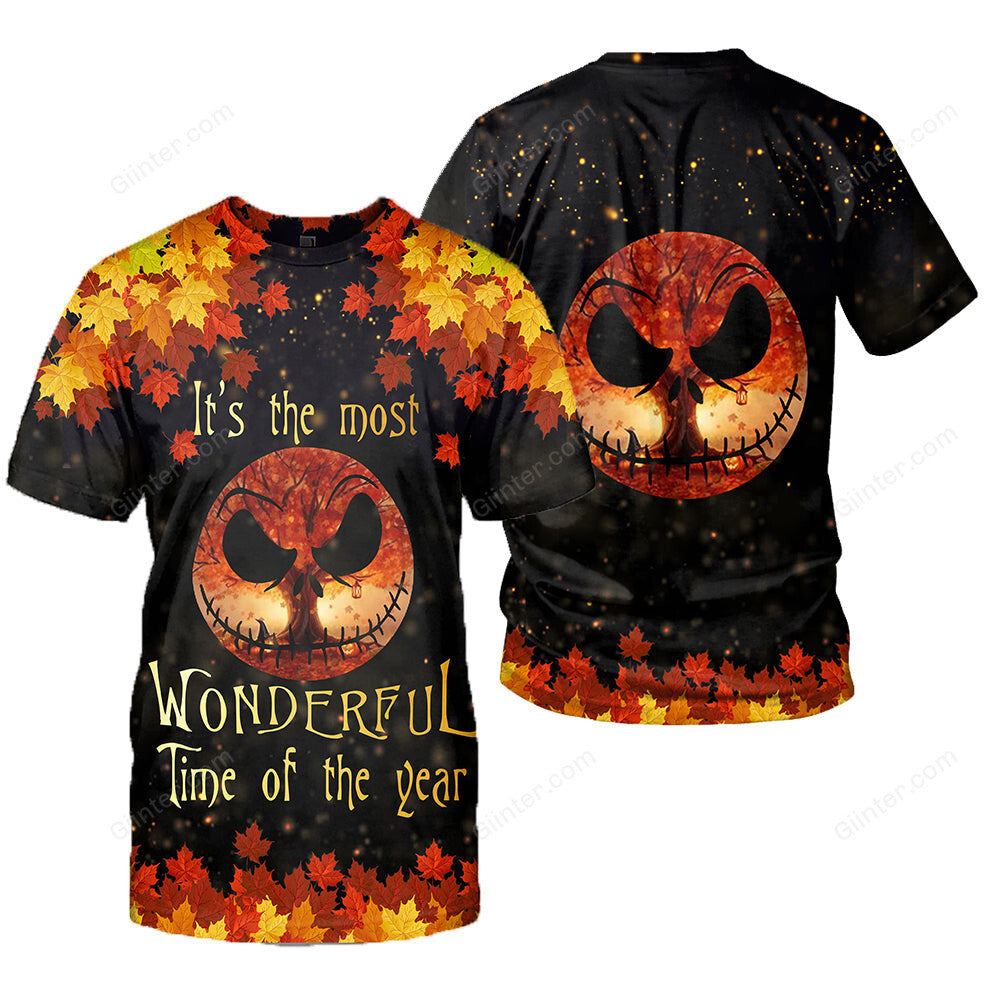 Jack Skellington 3D All Over Printed Shirts For Men And Women 526