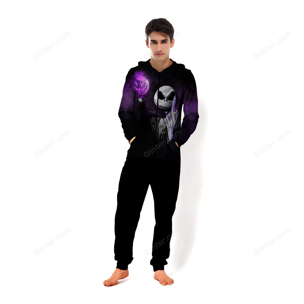 Jack Skellington 3D All Over Printed Unisex Jumpsuit 01