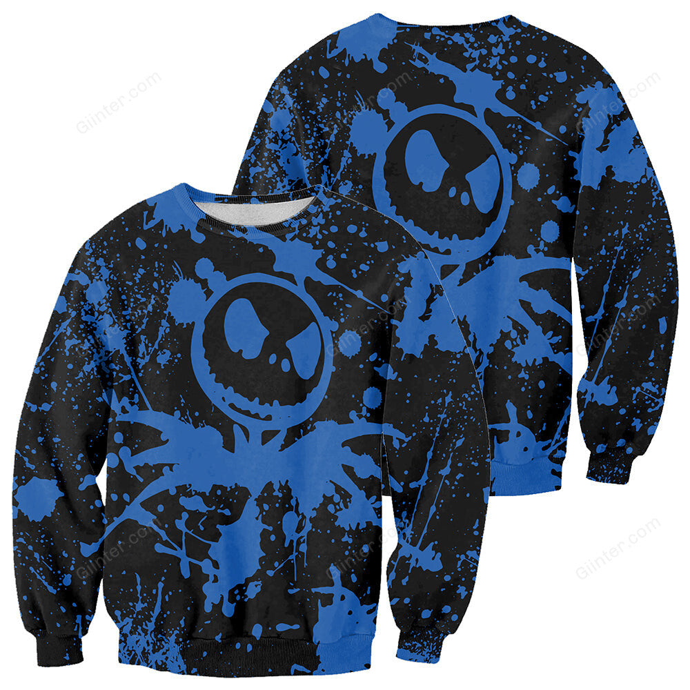Jack Skellington 3D Print Painted Hoodies - Blue (LIMITED EDITION)