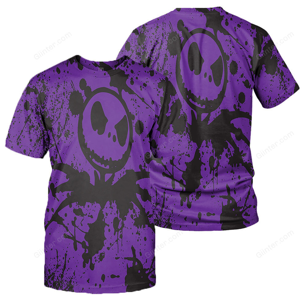 Jack Skellington 3D Print Painted Hoodies - Red & Purple (LIMITED EDITION)