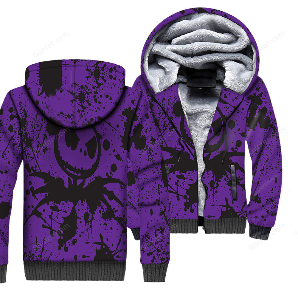 Jack Skellington 3D Print Painted Hoodies - Red & Purple (LIMITED EDITION)