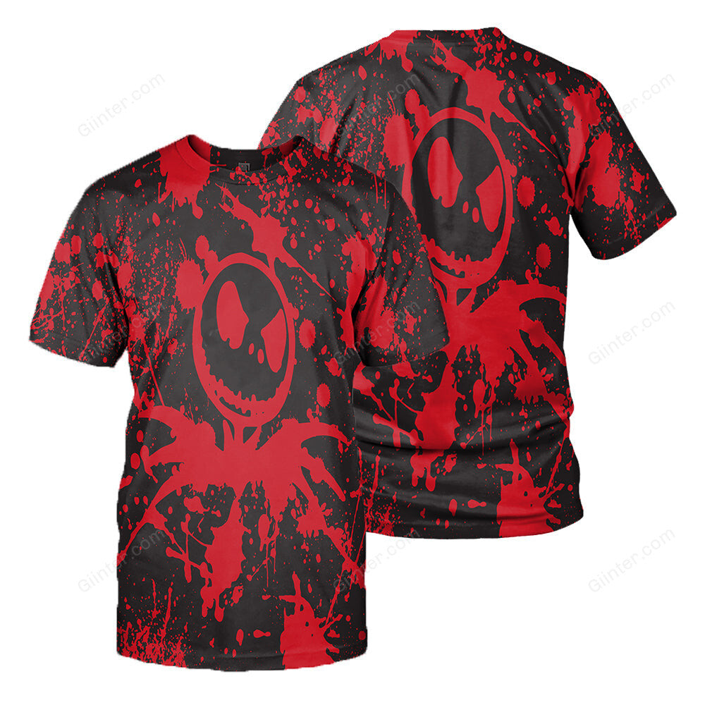 Jack Skellington 3D Print Painted Hoodies - Red & Purple (LIMITED EDITION)