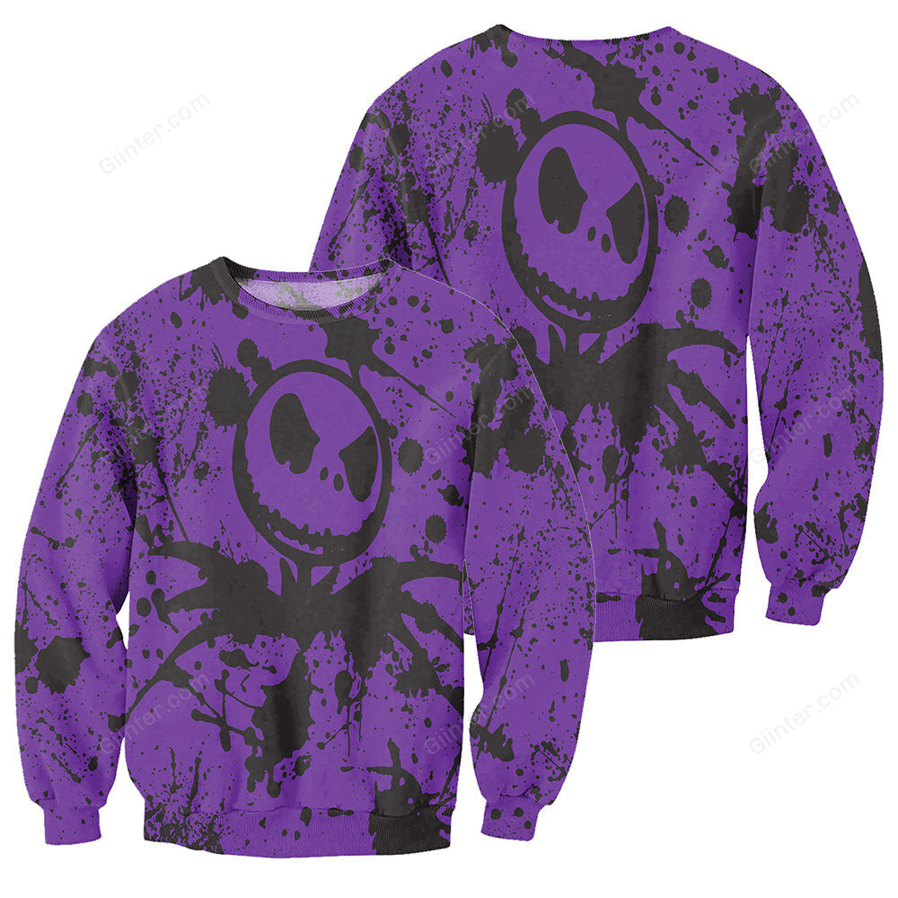 Jack Skellington 3D Print Painted Hoodies - Red & Purple (LIMITED EDITION)