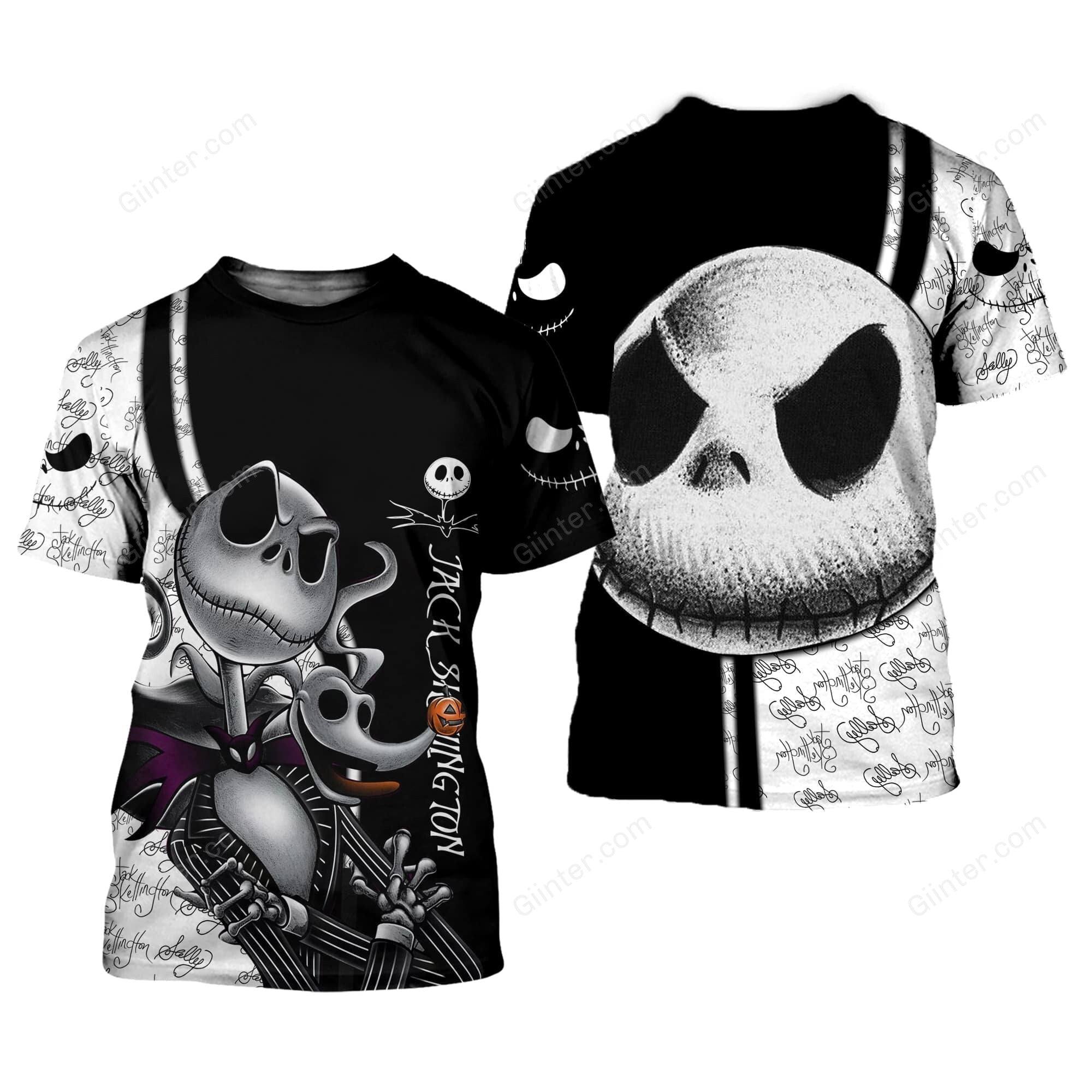 Jack Skellington 3D Shirts All Over Printed GINNBC70347