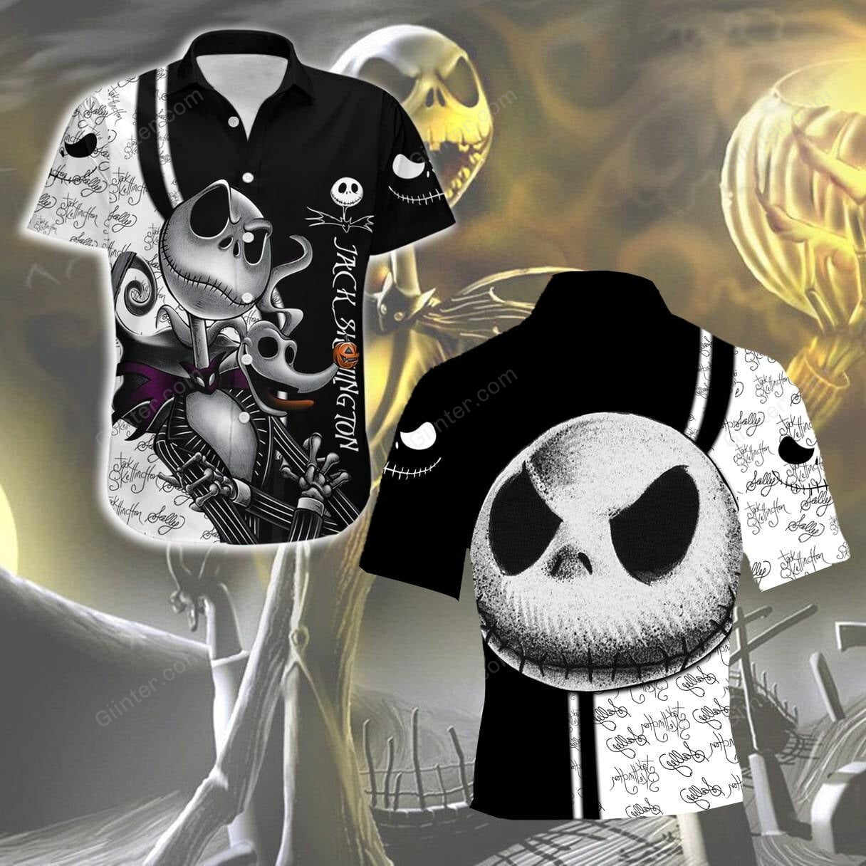 Jack Skellington 3D Shirts All Over Printed GINNBC70347