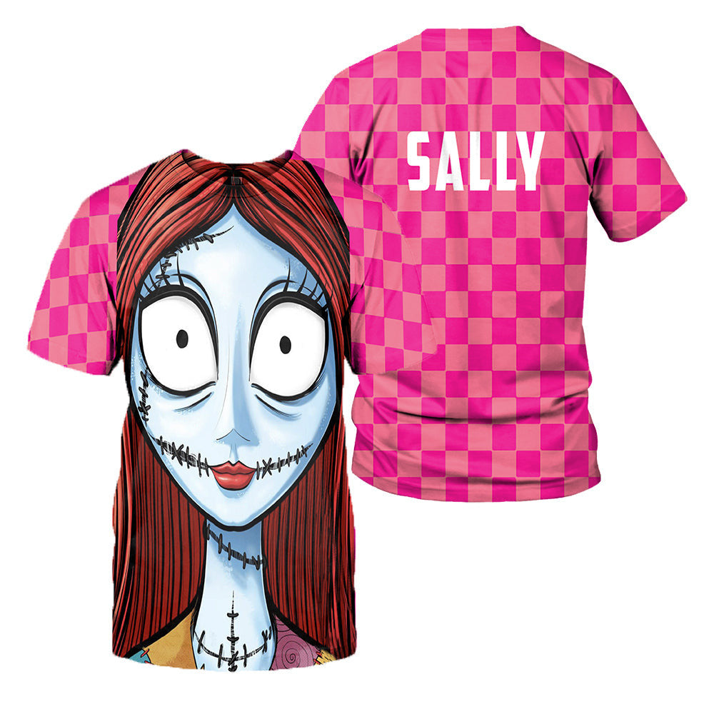 Jack Skellington and Sally 3D All Over Printed Shirts For Men And Women