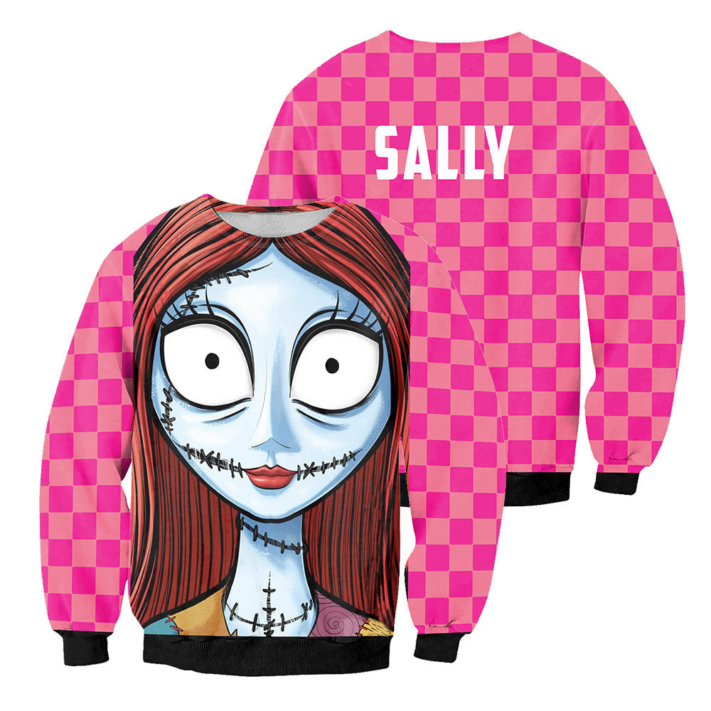 Jack Skellington and Sally 3D All Over Printed Shirts For Men And Women