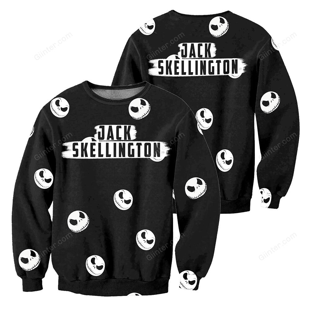 Jack Skellington and Sally Icon 3D All Over Printed Shirts For Men And Women