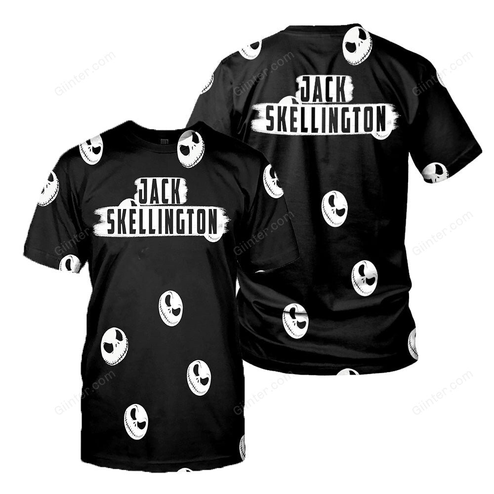 Jack Skellington and Sally Icon 3D All Over Printed Shirts For Men And Women
