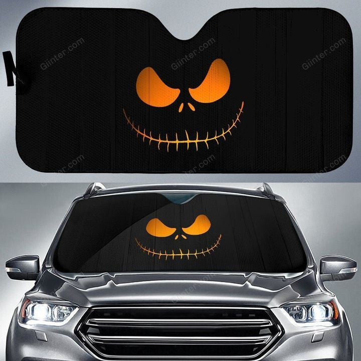 jack skellington auto sun shade