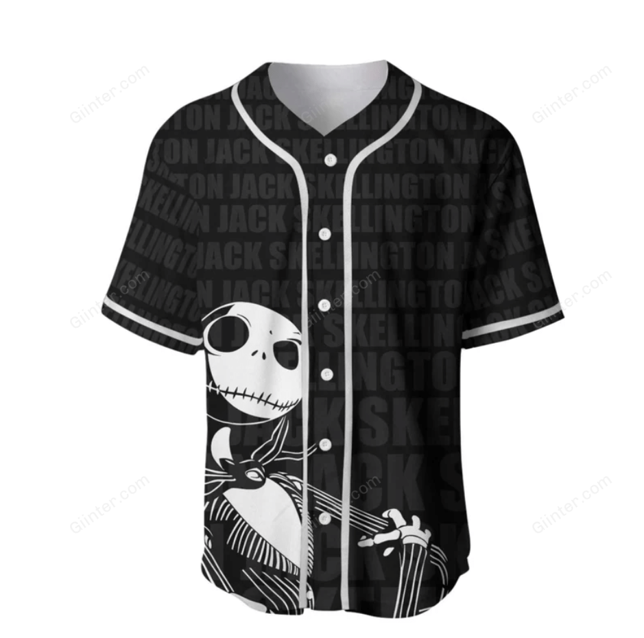 Jack Skellington Baseball Jersey Shirt GINNBC99308