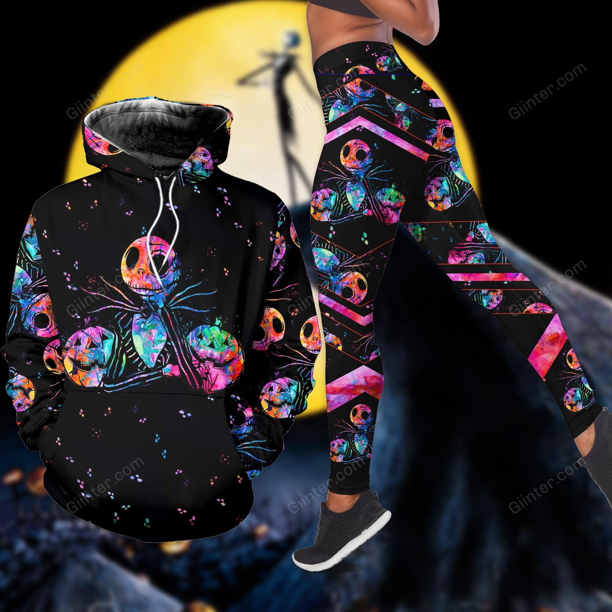 Jack Skellington Color Combo Hoodie & Legging GINNBC85437