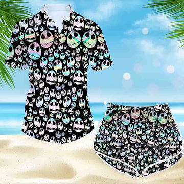 Jack Skellington Combo Hawaiian Set 587